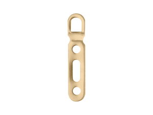 3 Hole Rigid D Ring Brass Plated 50 pack